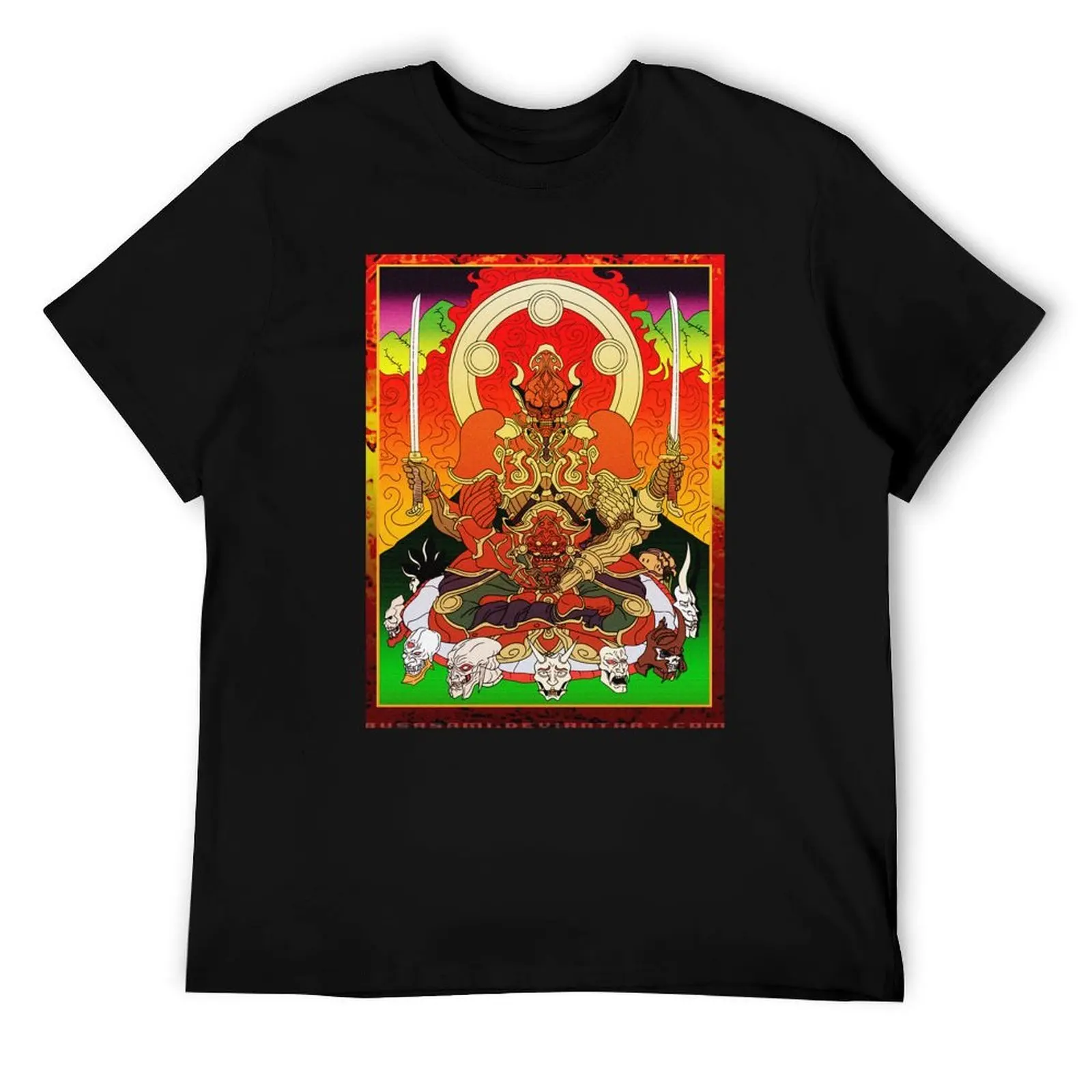 

Yoshimitsu, Tekken and Soul Calibur, Buddhism Art Style T-Shirt cotton tshirt 100% t shirt for man 100 percent cotton T-Shirt