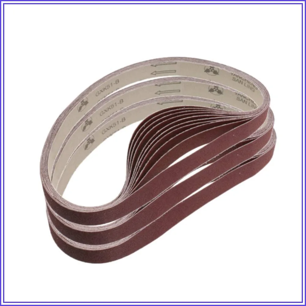 15-Pack Fine Grit Sanding Belts, 1x30 Inch, 320-1000 Grit, Aluminum Oxide for Wood & Metal Polishing