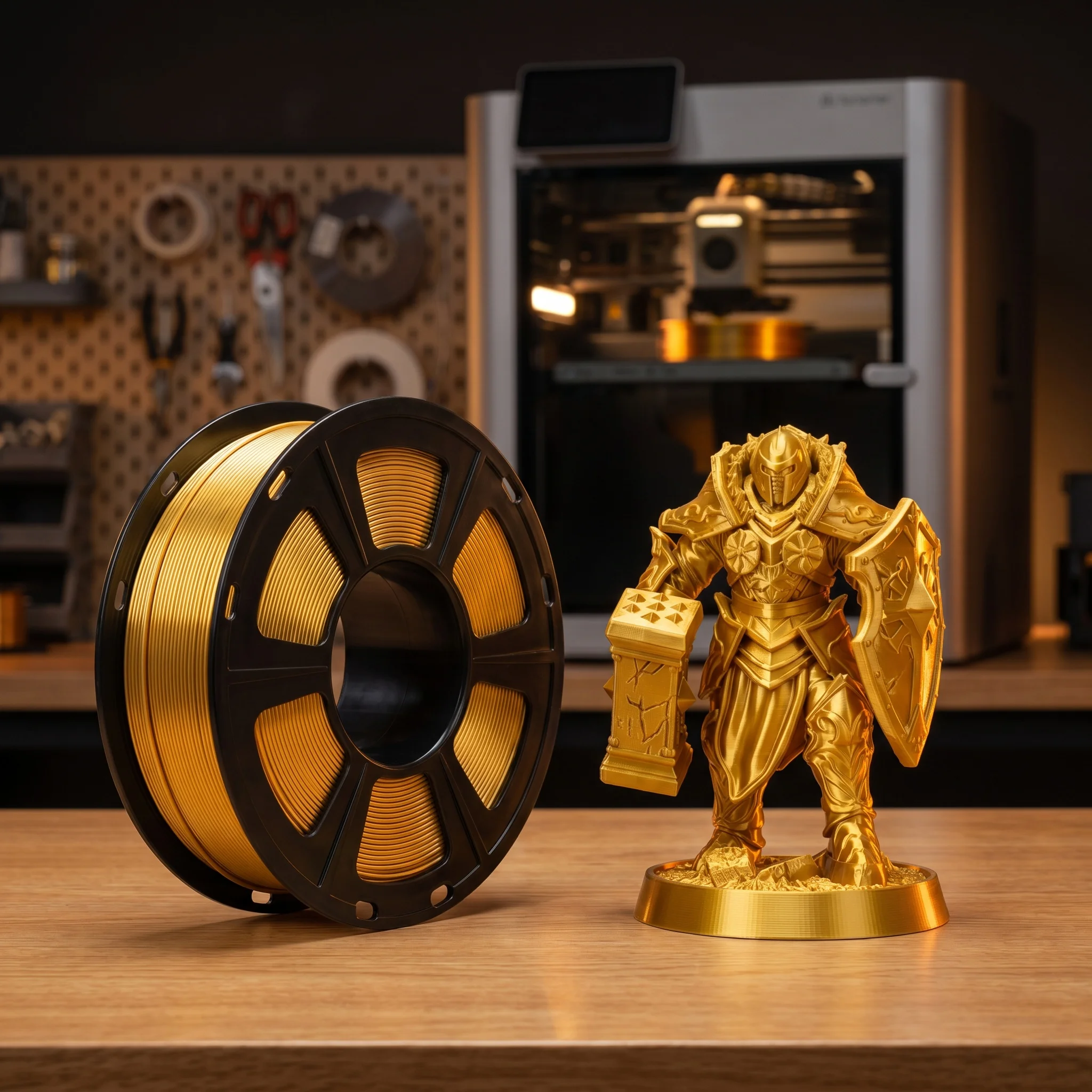 250g,500g,1kg PLA Silk Gold 1.75mm PLA Luxury Silky Luster 3D Printer Filament Shiny Silk Feeling Like For 3d Printing Materials