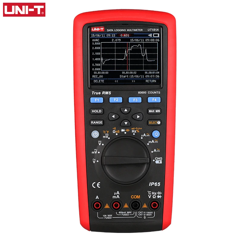 UNI-T UT181A Digital Datalogging Multimeter Smart True RMS Auto Range Dual Multi meter Temperature Measurement