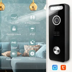 Jeatone 1080P Tuya Smart Video Doorbell WIFI Wireless Door Bell Waterproof Night Vision Motion Detection Video Intercom for home