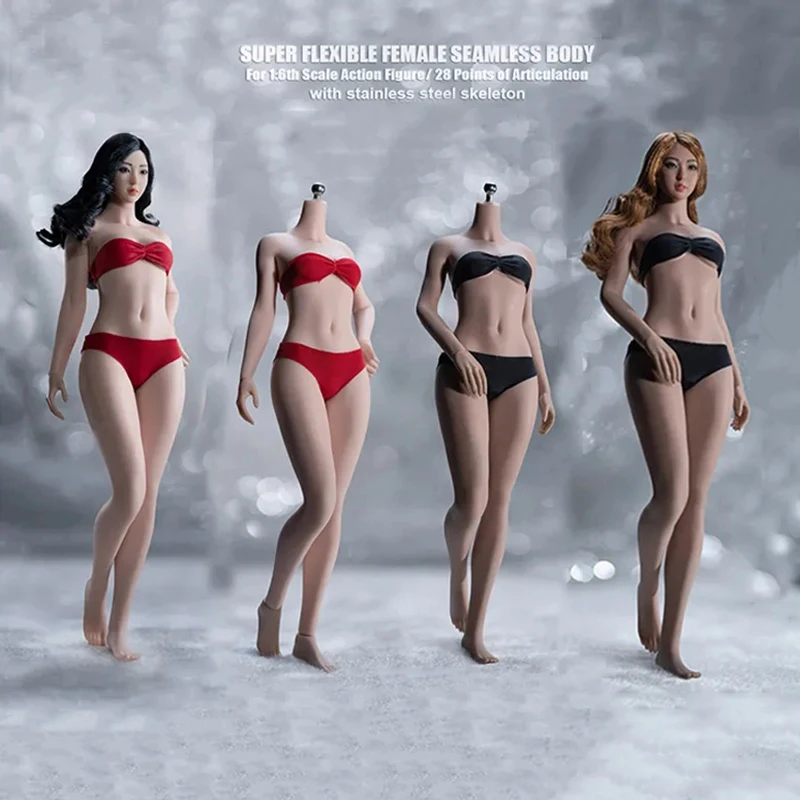 

TBLeague S46A S46B S47A S47B 1/6 Супер-гибкая женская бесшовная кукла Phicen Body Small Breast Pale Suntan Skin 12 дюймов