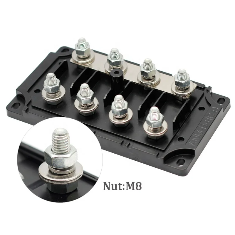 DC 32V 300A 4 Way ANL Fuse Holder Bolt Down Fuse Box view 5