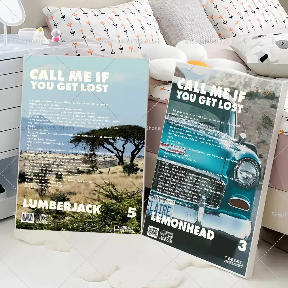 Call Me If You Get Lost Tyler The Creator Music Album Poster Self-adhesive Art Waterproof Paper Stickerr Room Wall Decor view 6