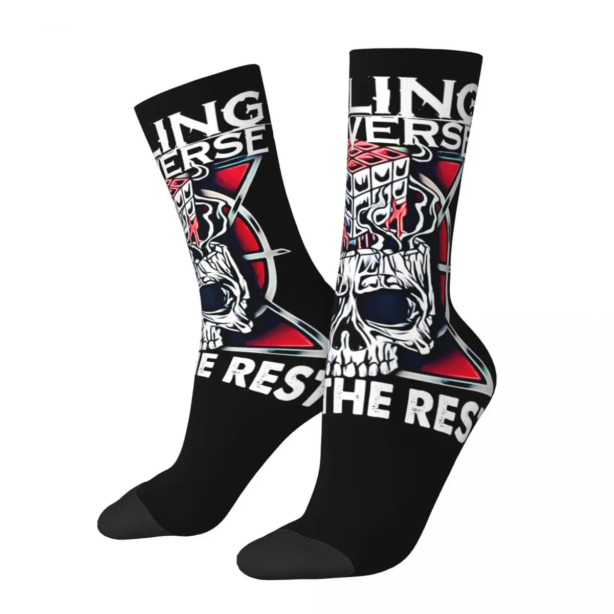 Not A Vampire Men's Socks Vintage Harajuku Falling In Reverse Street Style Novelty Casual Crew Sock