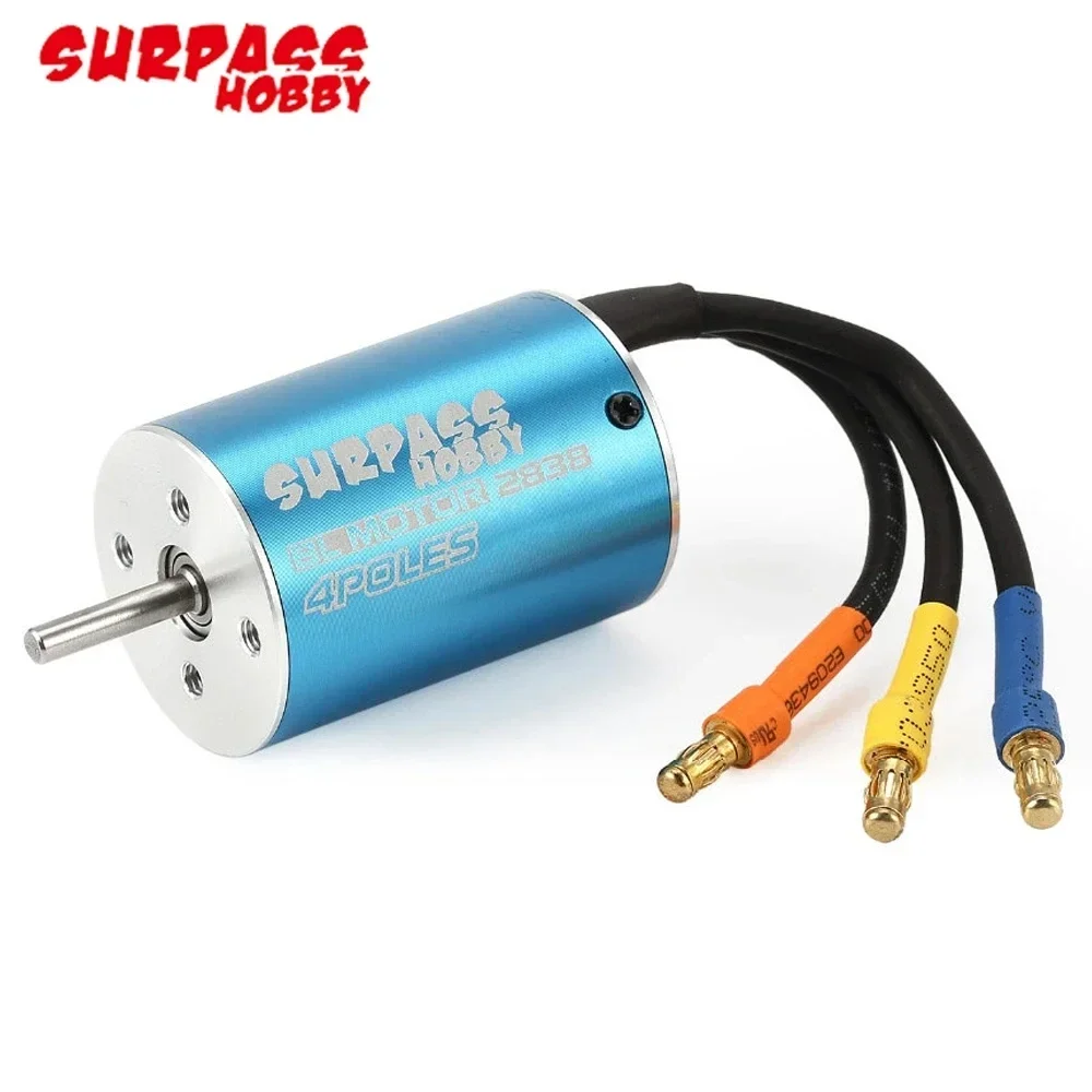 Brushless Motor 2838 3200KV/3600KV/3800KV/4500KV/4700KV/5300KV/5500KV/6200KV & 35A ESC for 1/14 1/16 RC Car Boat Surpass Hobby