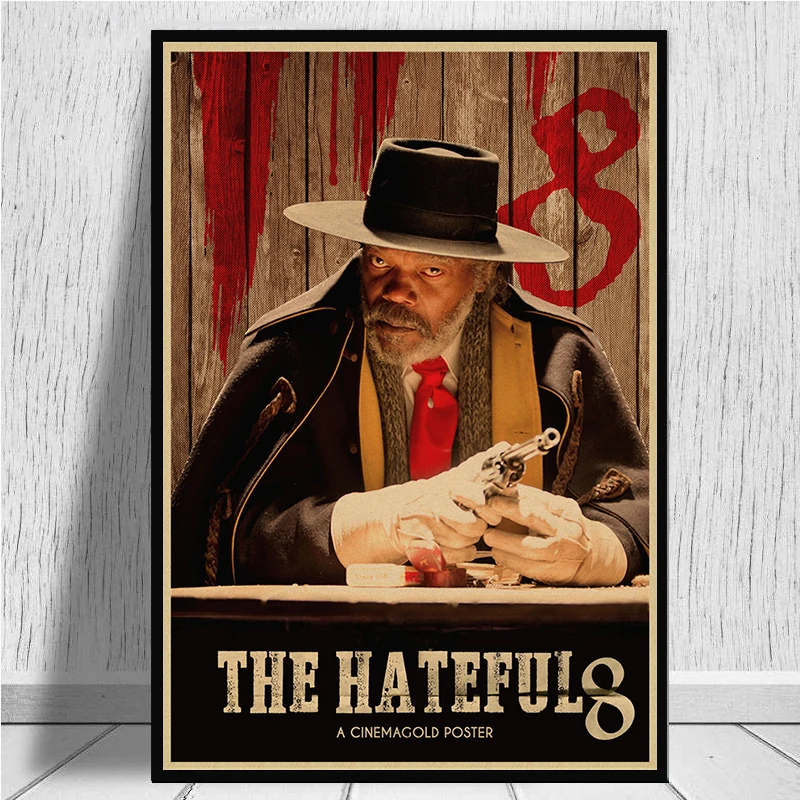 The Hateful Eight  kraft paper Poster Clear Image Wall Stickers Home Decoration Good Quality Prints home art Brand