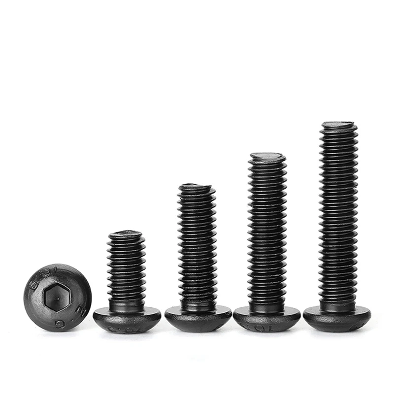 Weiyi UNC BSW Güteklasse 10.9 Hochfeste Schwarze Kohlenstoffstahl-Zoll-Innensechskant-Rundkopfschraube 1/8-40~3/8-16 – Detail 6