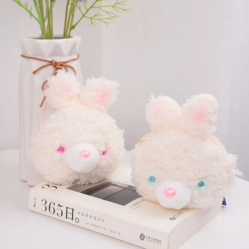 13cm Cartoon Cute Rabbit Plush Coin Purse Kawaii Animal Plush Keychain Pendant Plush Storage Bag Children's Girls Gifts