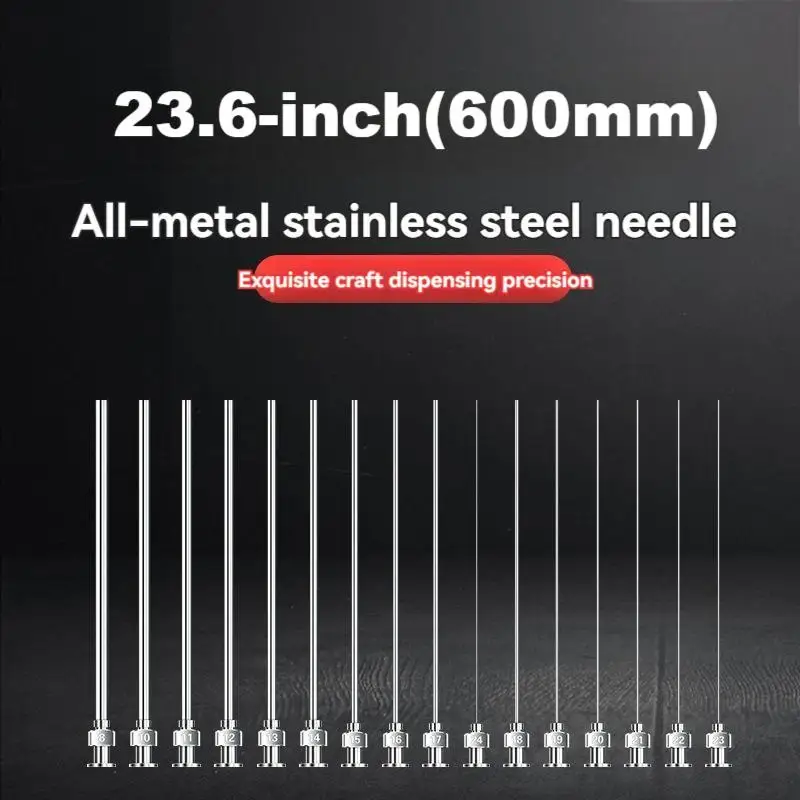 23.6 inch stainless steel Syringe needle dispensing equipment syringe 600mm extended dispensing needle tube dispensing needle