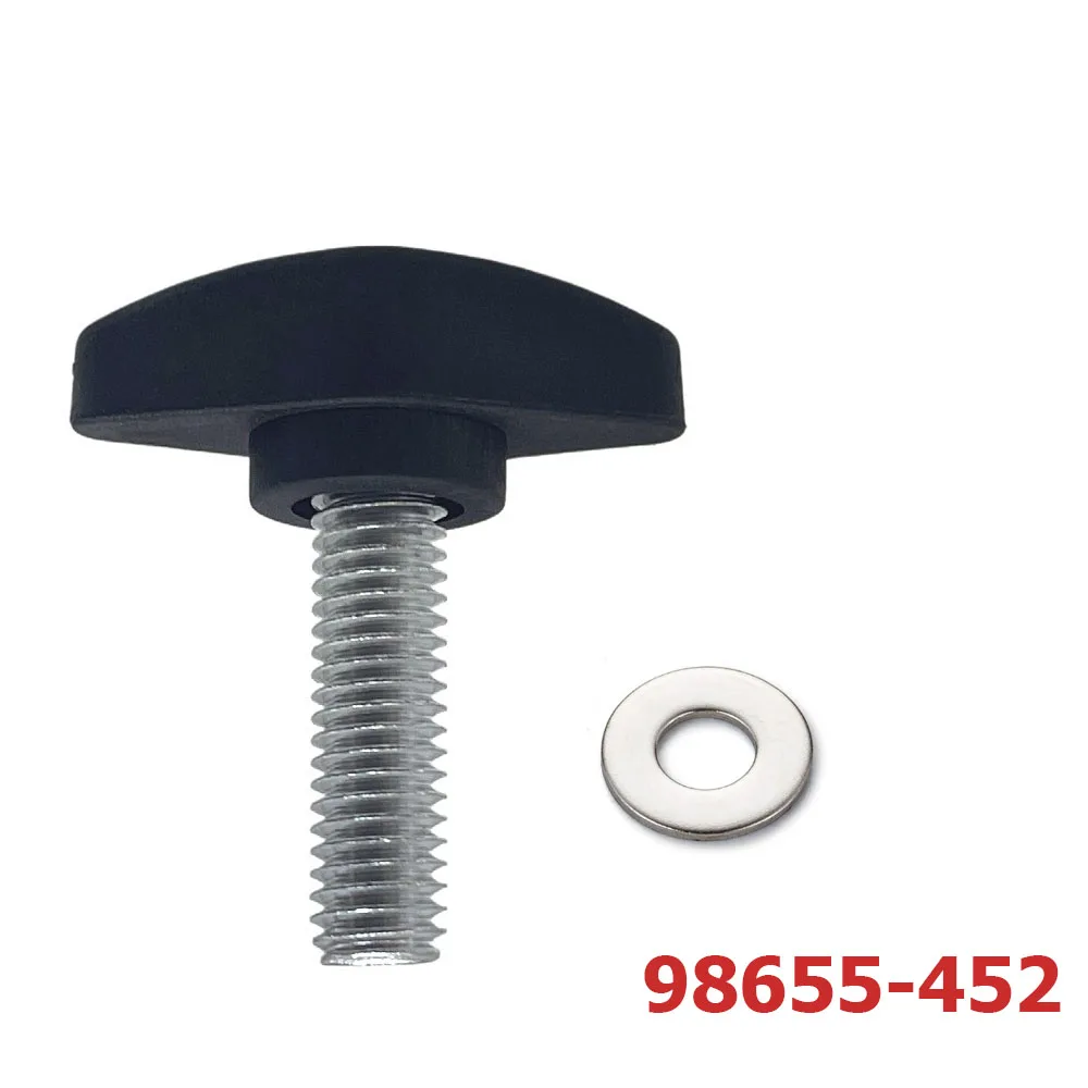 Vis de serrage adaptée pour pieds de marchepieds de caravane Fiamma, bouton et rondelle F45 F65 F70 98655-452 (1 pièce)