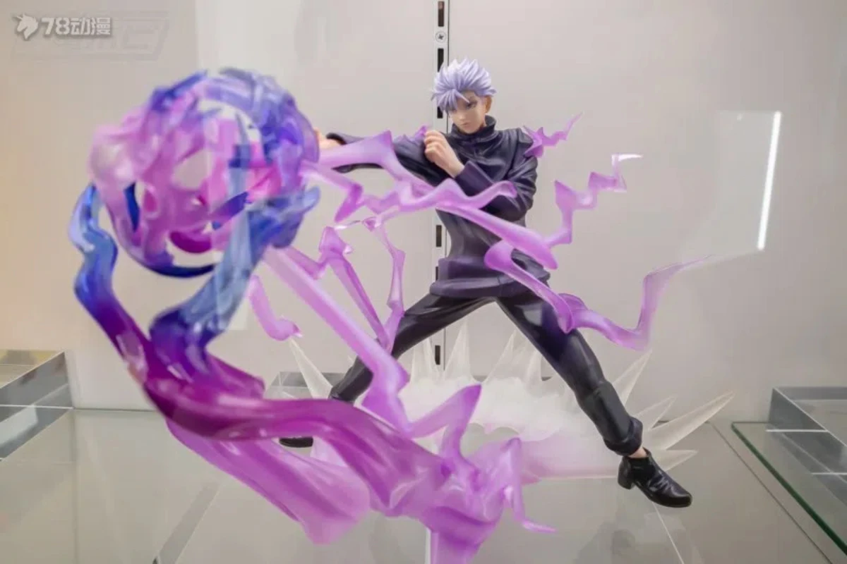 19cm anime jujutsu kaisen gojo satoru forma de combate figura ação pvc modelo estátua brinquedos boneca decoração mesa presentes colecionáveis encaixotado