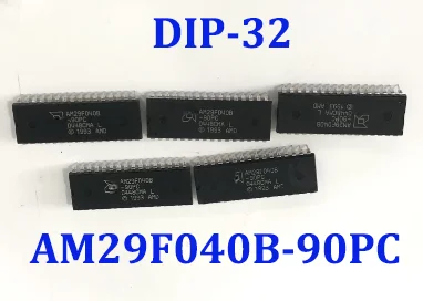 

5-10pcs AM29F040B-90PC AM29F040B AM29F040 29F040 29F040B DIP32 Memory chip ICs Free Shipping