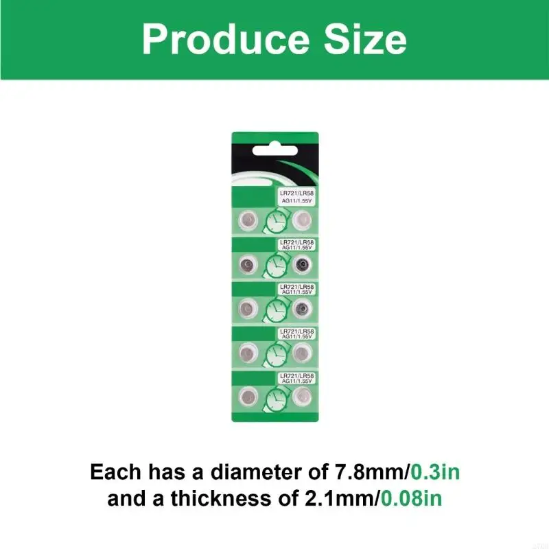 270b 10pcs20pcs عالية السعة Ag11 Lr721 زر لبطاريات الساعات الحاسبة