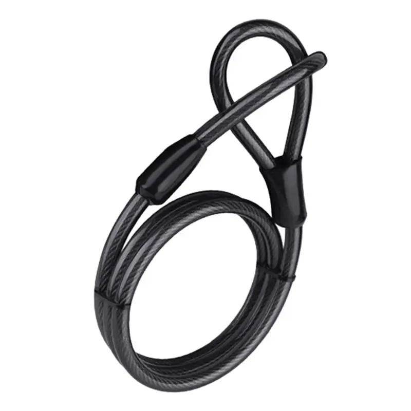 Anti-Theft Cable With Looped Ends Anti-Theft Bicycles Safety Cable Double Loop End Security Cable Portable Sturdy Bikes Lock