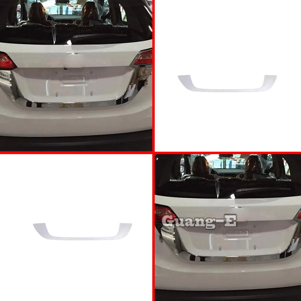 

Car Body ABS Chrome Rear Door License Tailgate Bumper Frame Plate Trim Lamp Trunk For Honda HRV HR-V Vezel 2019 2020 2021 2022