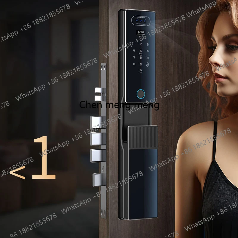 EGFirtor Face Recognition Smart Door Lock Fingerprint WIFI APP Remote Control Home Security Gate Electronic Lock With Cylinder