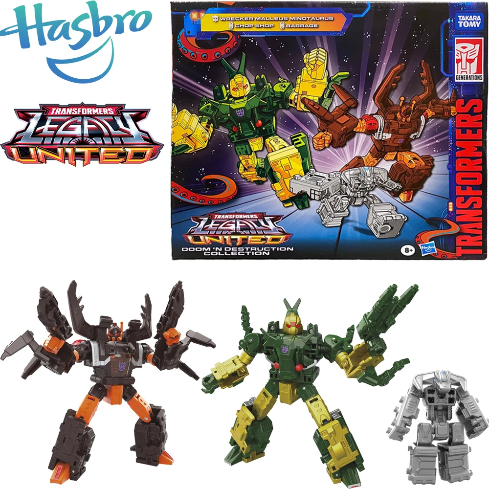 In Stock Original Hasbro Transformers Generation Legacy United Doom and Destruction Collection 3-Pack Action Figures