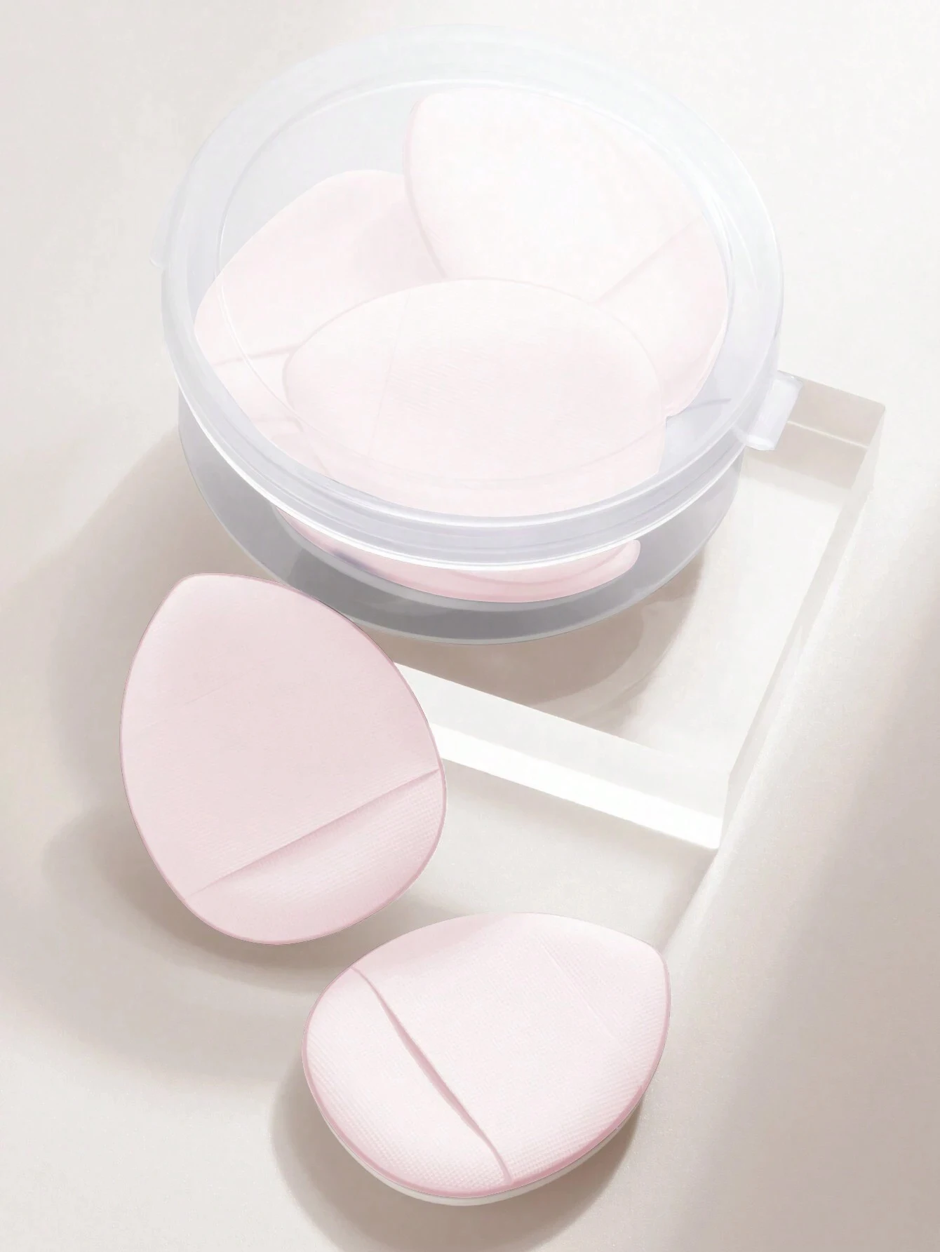 Mini tamanho conjunto de puff de dedo profissional almofada cosmética puff corretivo bb fundação detalhe puff maquiagem esponja ferramenta beleza