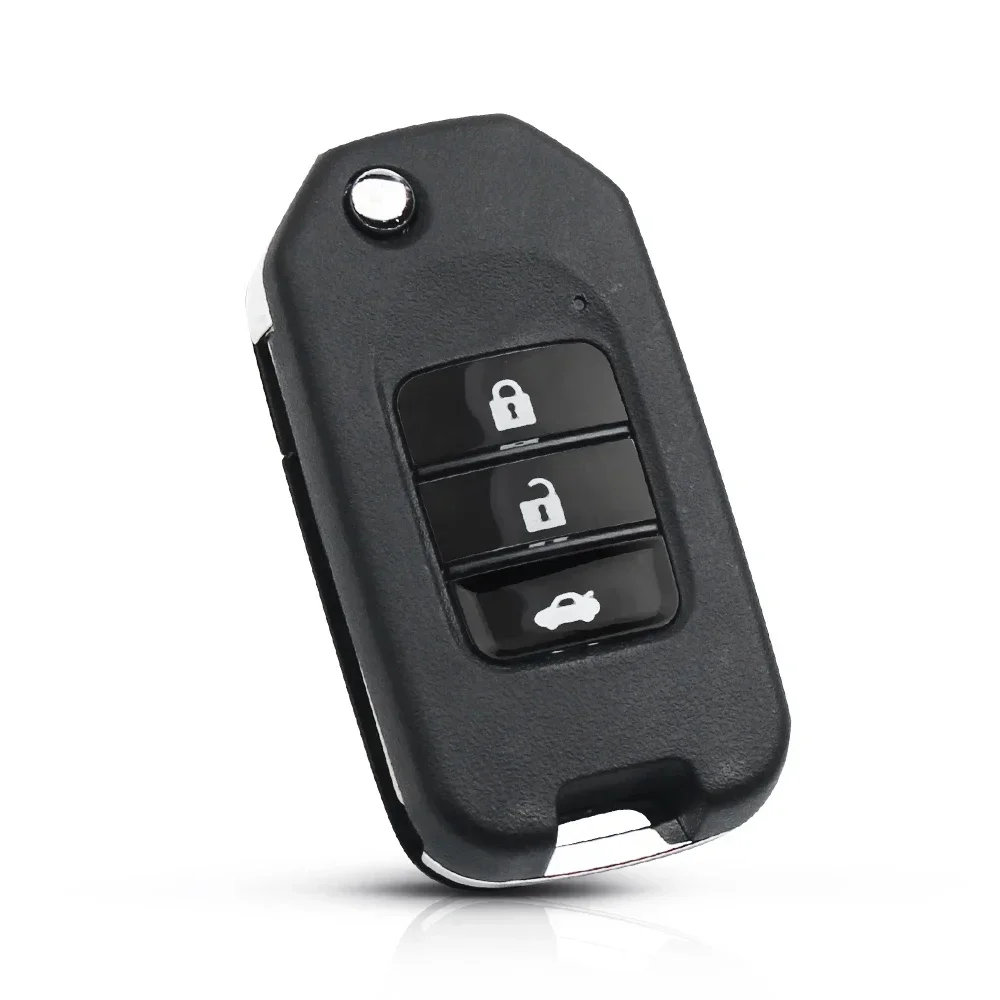 KEYYOU 3 Buttons Car Remote Control Key Shell For Honda Accord Civic City CRV Jazz XR-V Vezel HR-V FRV Replace Flip Key Case