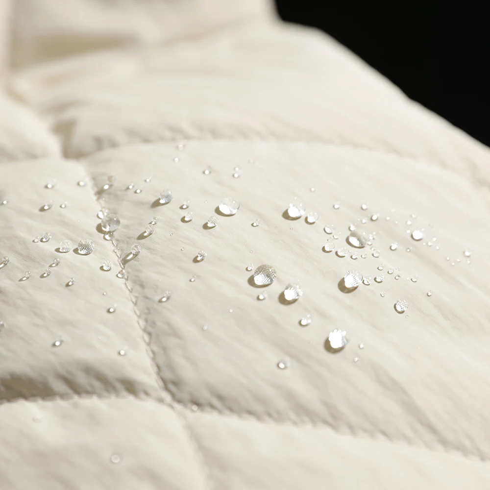 Теплая пушистая шелковая хлопковая стеганая куртка Du для мужчин и женщин, уличная ветрозащитная осенне-зимняя мода Ci Sle Long Sve...