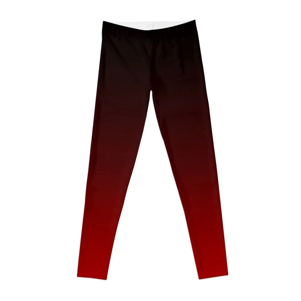 

Black and Red Ombre Background Leggings Sports pants woman gym's clothing Women's gym Womens Leggings