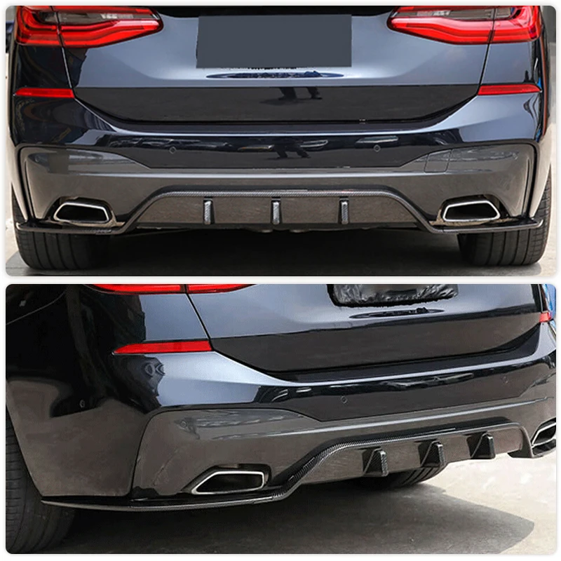 Carbon Fiber Car Rear Bumper Diffuser Lip for BMW 6 Series GT G32 M-Sport 2017-2022 Add On Car Rear Diffuser Lip Spoiler Guard