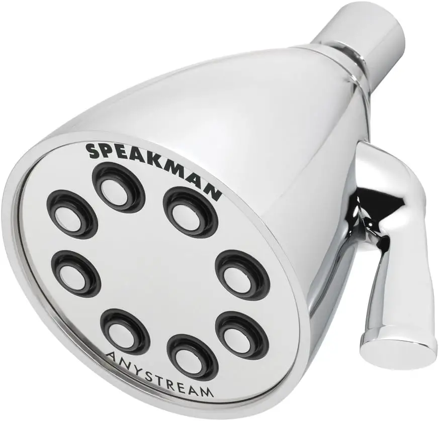 Speakman S-2251 Signature Icon Anystream Adjustable High Pressure Shower Head - 2.5 Gpm Solid Brass Replacement Bathroom