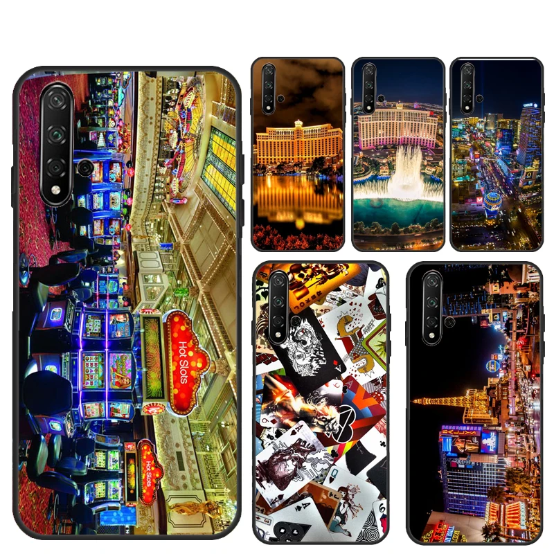 LAS VEGAS NEVADA POKER CARDS For Huawei Nova 12s 12i 11i 7i 8i 9 10 SE Y91 Y90 Y60 Y70 Y72 Y61 P60 Pro P30 P40 Lite Case