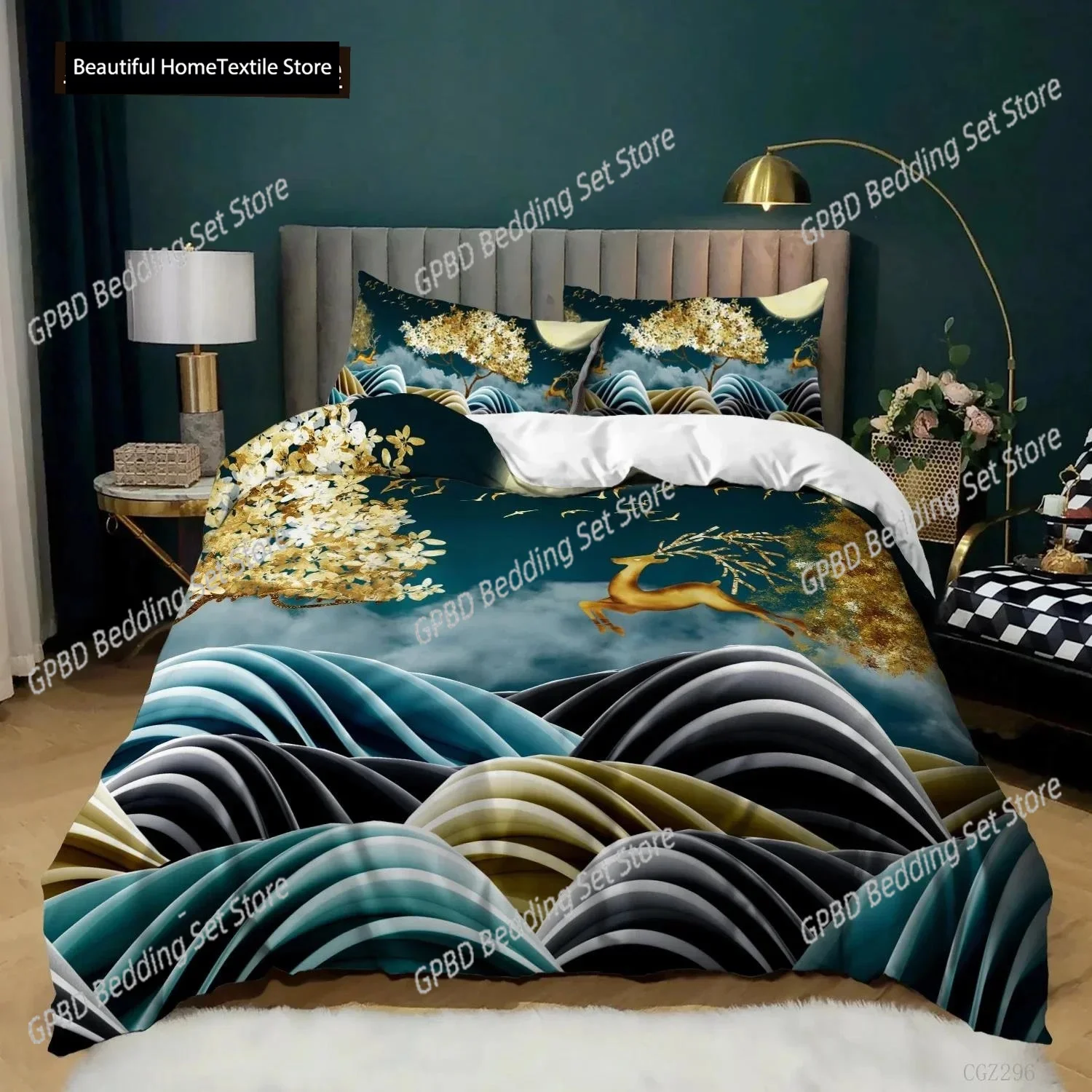 

Starry Night Van Gogh Duvet Cover Set Queen Size,Oil Painting Famous Modern Classic Sky Star Art,Decorative Bedding Set