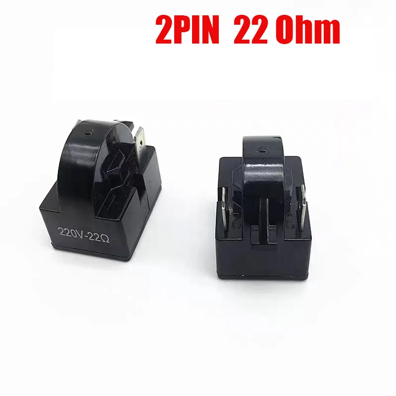 1 шт., 2-контактные клеммы, 22 Ом, компрессор холодильника, PTC, детали реле стартера для холодильника, детали для домашней кухни, 220 В