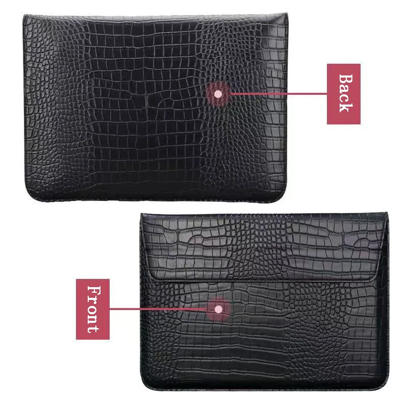 Laptop Sleeve bag for MacbookAir 13 Case 11 13.3Pro 15.4 Retina Unisex Sleeve Envelope Fundas PU Leather Laptop Sleeve Pouch Bag