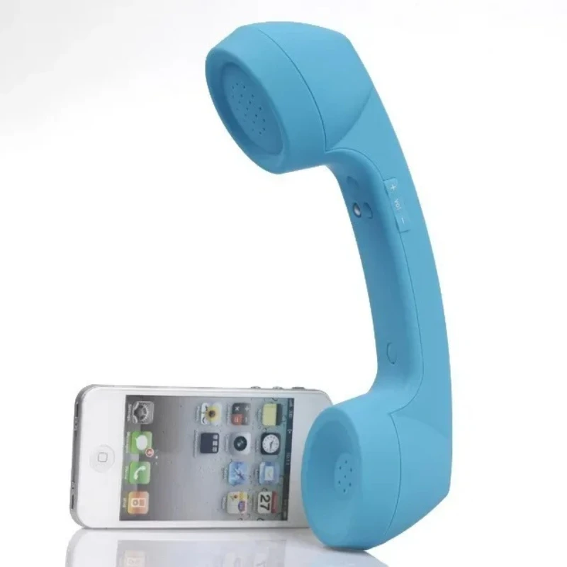 Decorative Wireless Retro Telephone Handset Bluetooth-compatible Phone Headphones External Mic Speaker Phone Call Receiver Gifts - view 2