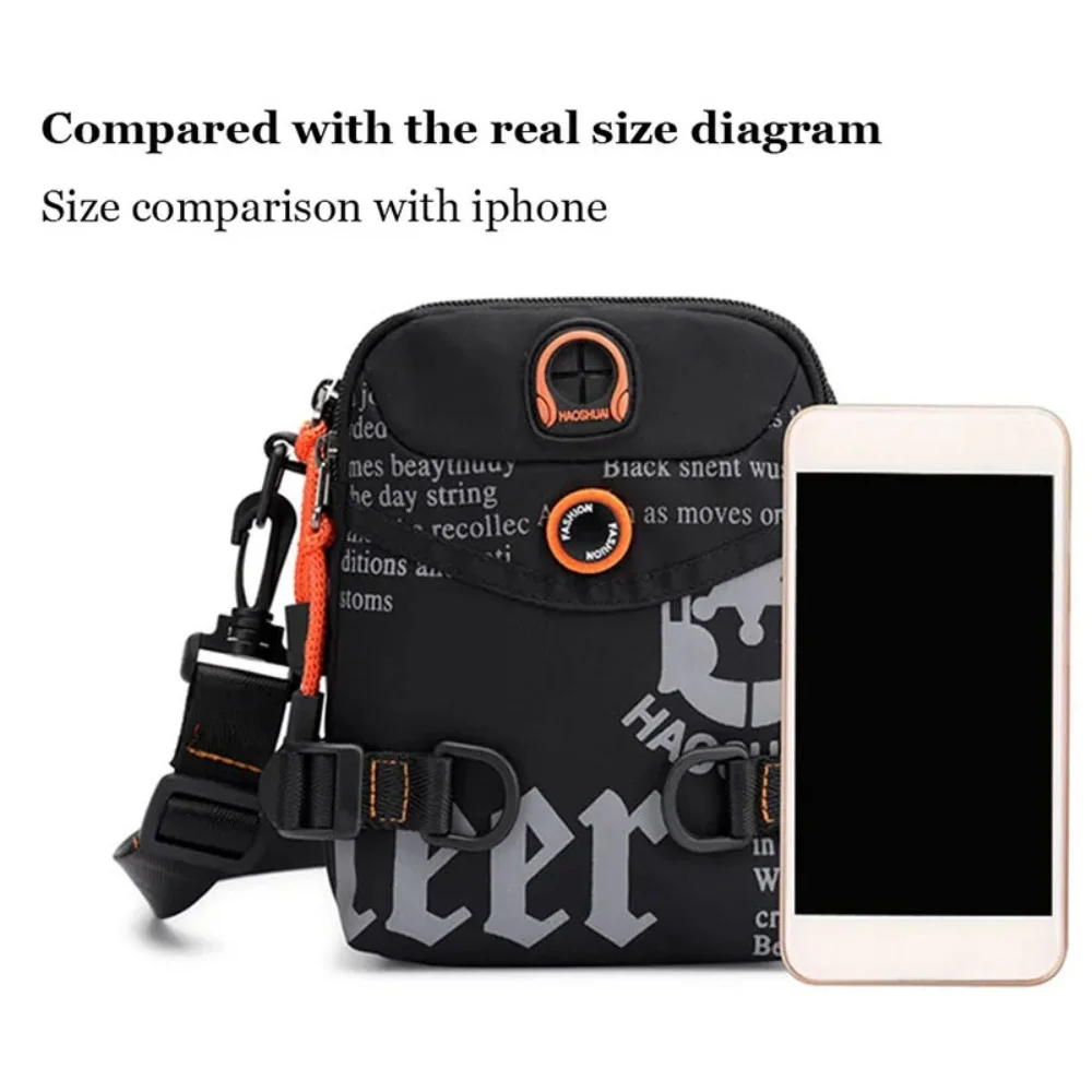 Men Small Shoulder Messenger Bag Fanny Waist Pack Fashion Waterproof Nylon Male Sling Cross Body Purse Bum Hip Belt Bag