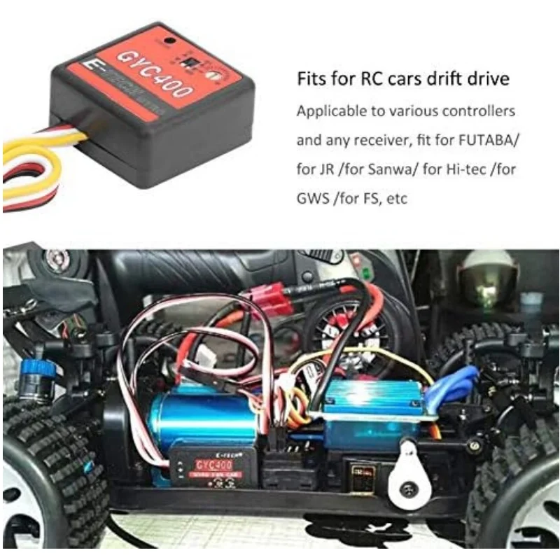 Gyc400 mini kreisel modul servo gyroskop empfindlichkeit einstellbar für rc autos boote drohnen rahmen drift antriebs steuer modell