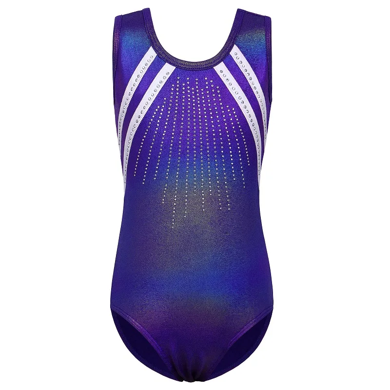 BAOHULU Ballet Leotard Sleeveless Dance Wear Cute Girl Cartoon Pattern Gymnastics Leotard For Children Professional Ballet Dress