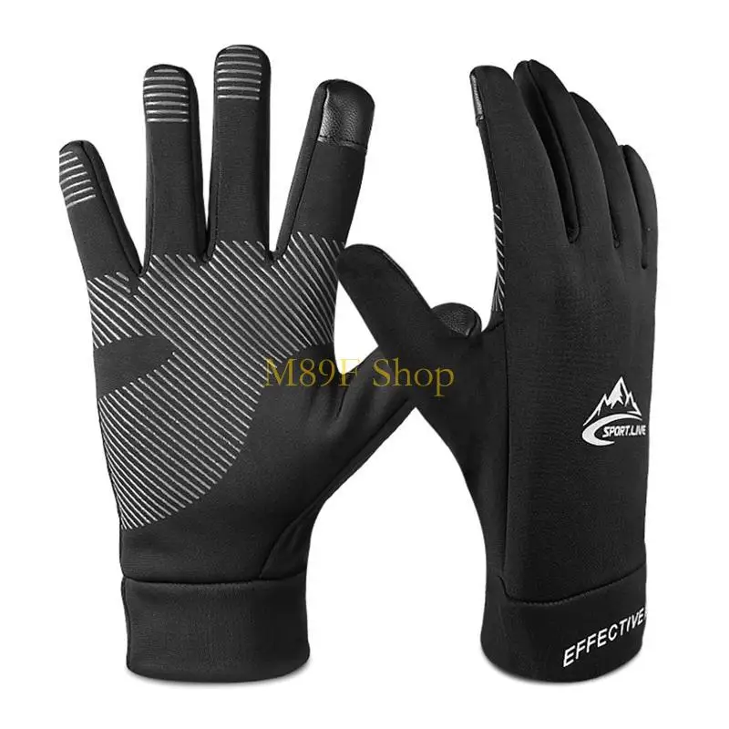 M89F 1Pair Winter Outdoor Sports Running Glove Warm for Touch Screen Gym Fitness Full Finger Gloves