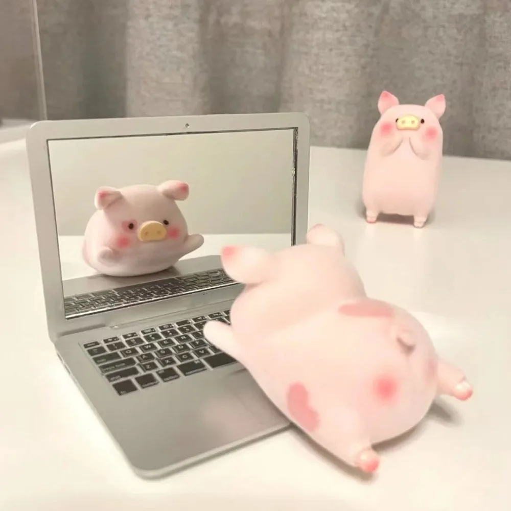 Nieuwe draagbare mini-computerspiegel Opvouwbare laptopvorm Make-upspiegel Hoge kwaliteit zakspiegel Schoonheid