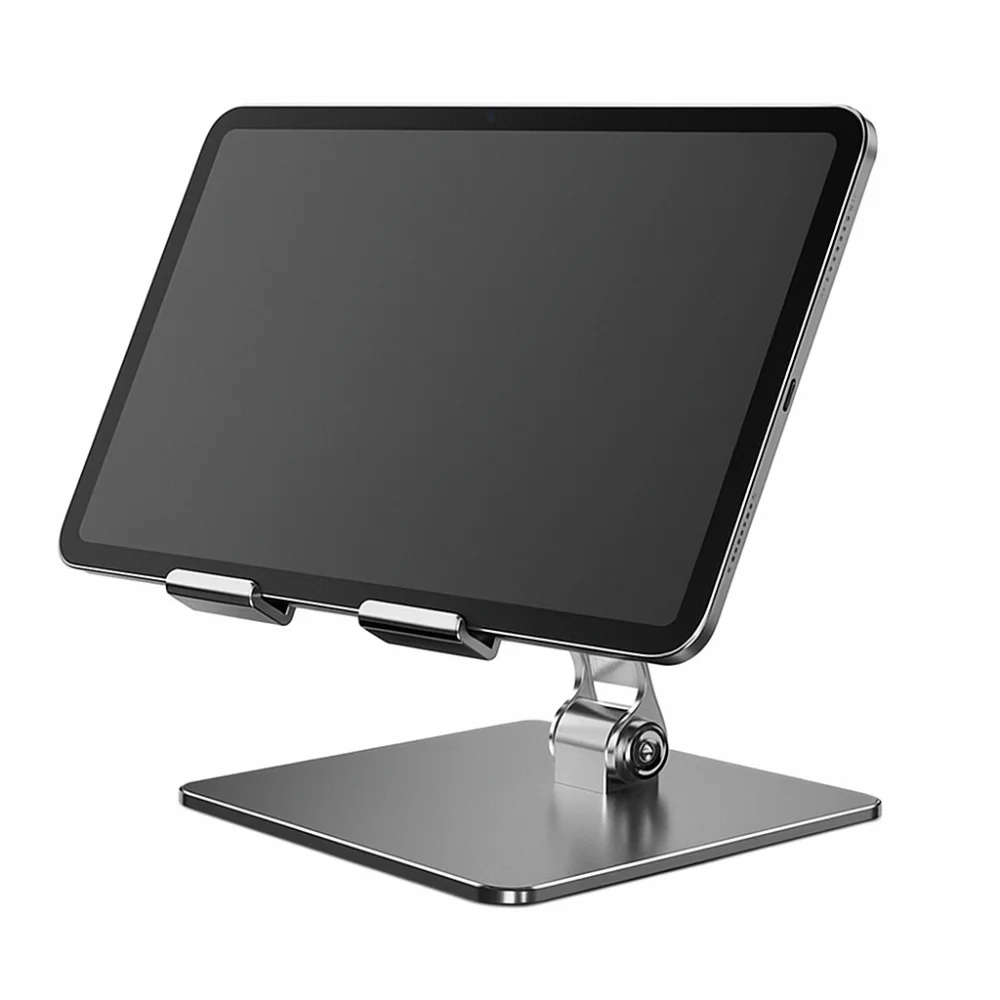 Durable Adjustable Tablet Stand Multi Angle Anti Slip Tablet Holder Metal Foldable Tablet Phone Bracket Tablet/Phone