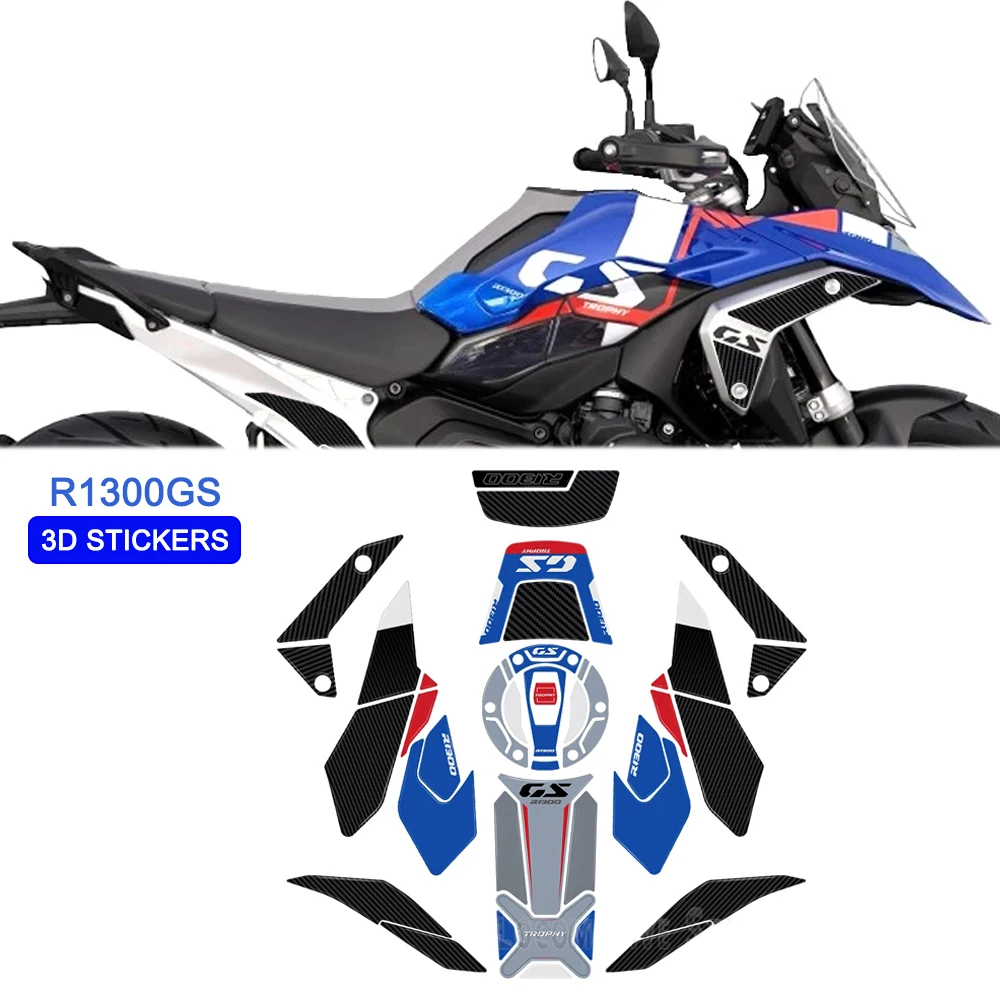 

R1300GS Accessories 3D Sticker For BMW R 1300GS Trophy 3D Epoxy Resin Sticker Protection Kit Anti-scratch fuel tank sticker