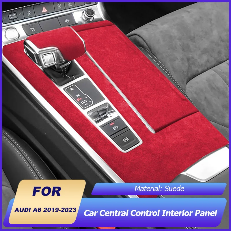 

Suede Car Centre Panel Protective Mats Decorative Mats Car Interior Accessories for Audi A6 C8 MK4 2019 2020 2021 2022 2023 2024