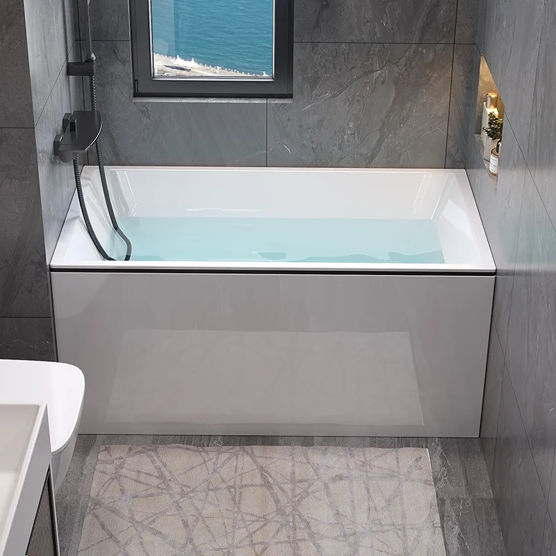 bathtub Small apartment Internet celebrity Deep bubble Department Household adult acrylic bathtub Small 1-1.3 wholesale