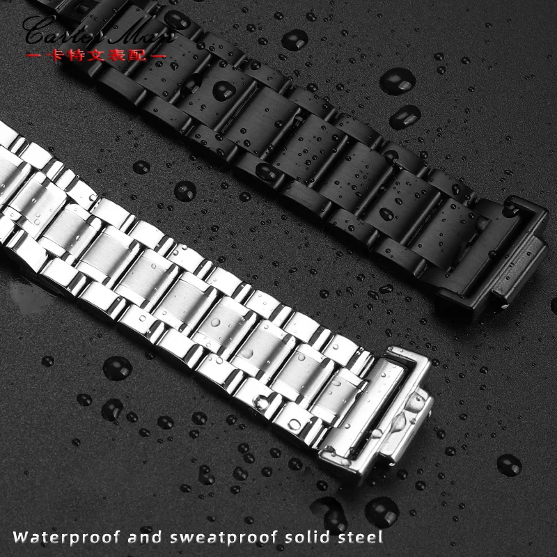 Stainless steel wristband for Casio GA-110GB GA-100 Black Warrior GM-110 small cannon modified solid sports waterproof strap