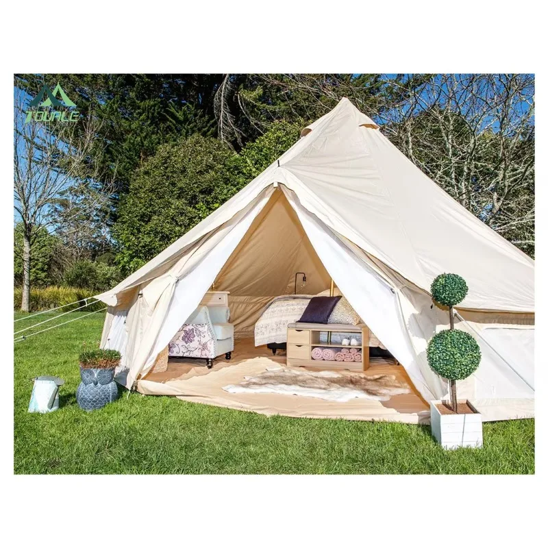 

Camping & Hiking Family Luxury Outdoor Glamping Tent Yurt Tent Camping Accessories Stove Tent