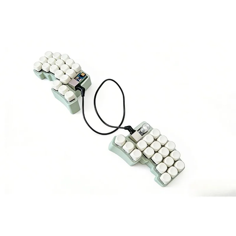 Cheapino V2 Wired Split Keyboard Customized Hot Swap Single Mode Split Ergonomic Keyboard for VIAL Left and Right Hand Keyboard