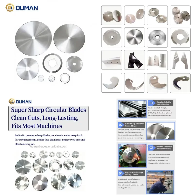 Custom Drawing Services Industrial Slitter Blades - Ultra-Sharp & Durable, Burr-Free Clean Cut, High Precision for Film,