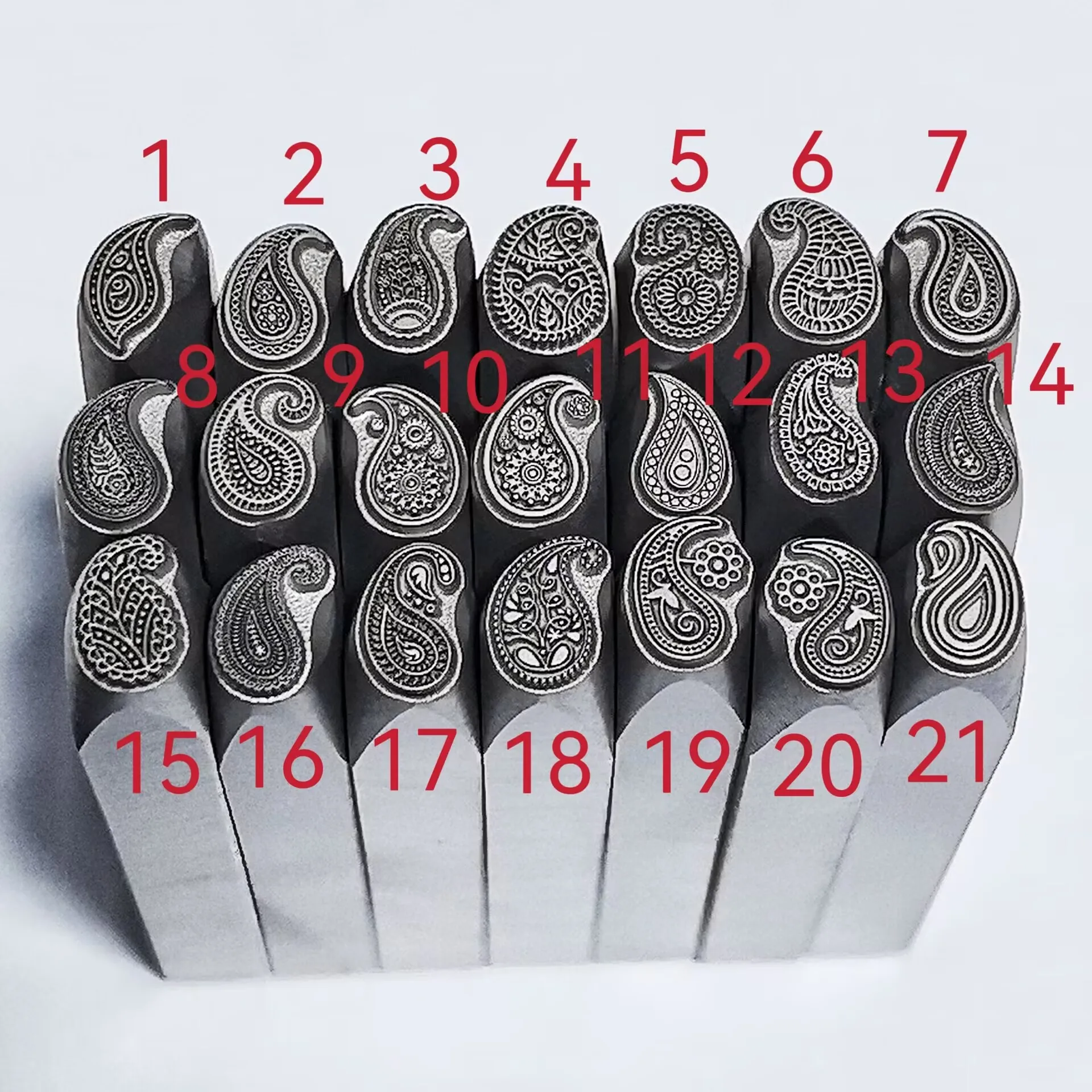 Jewelry Stamps, Ethnic-Style Patterns, Steel Stamps, Gold and Silver Jewelry Chiseling Molds, Goldsmithing Tools
