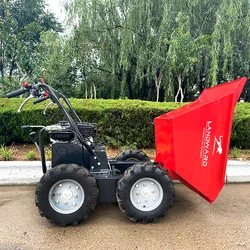 wheelbarrow construction building machinery quick rear dumping hydraulic tipping mini site dumper Customized