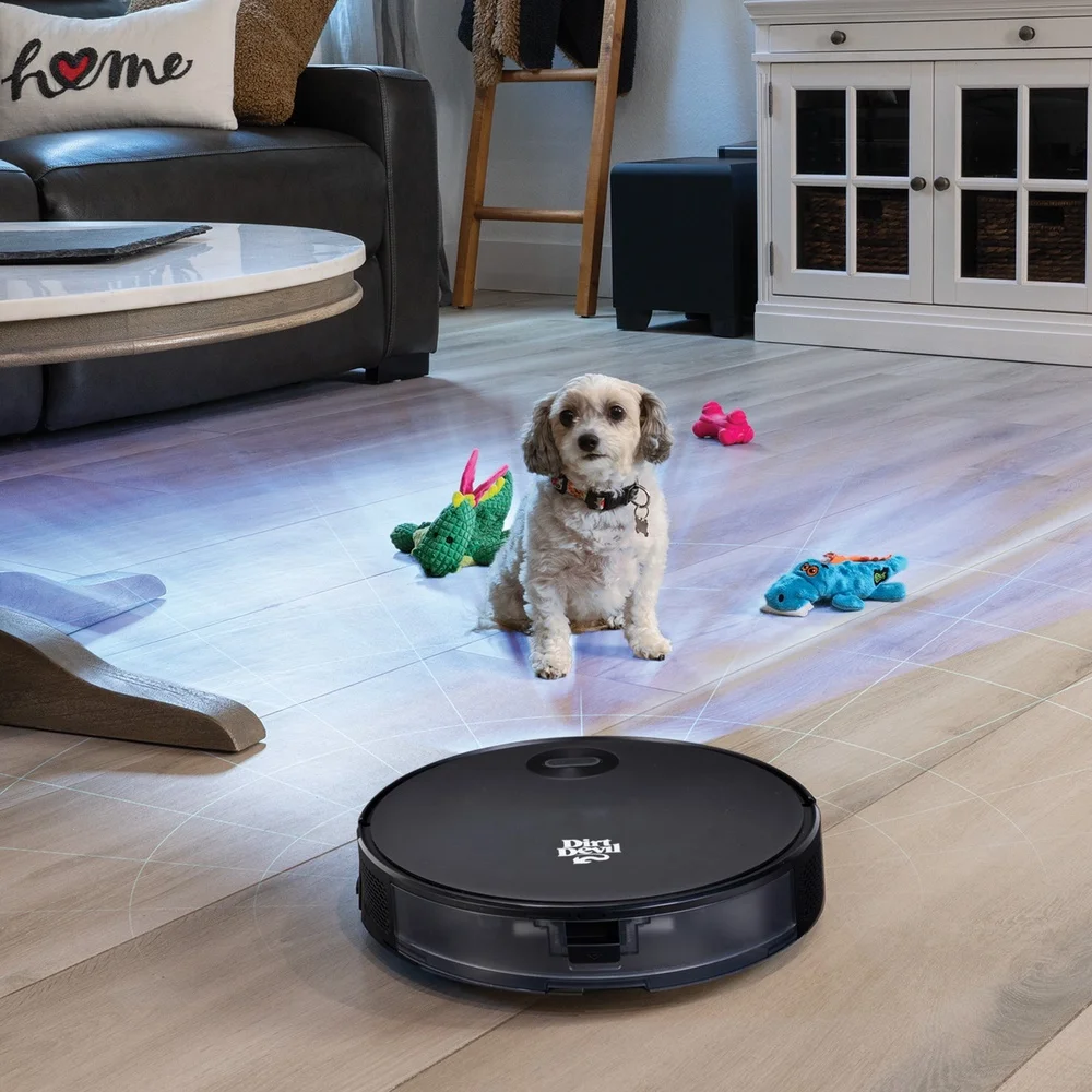 Wi-Fi App Controlled Robot Vacuum with Auto-Docking 8 Cleaning Modes 2000Pa Suction Intelligent Navigation Multi-Surface