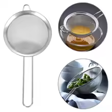 stainless sieve front